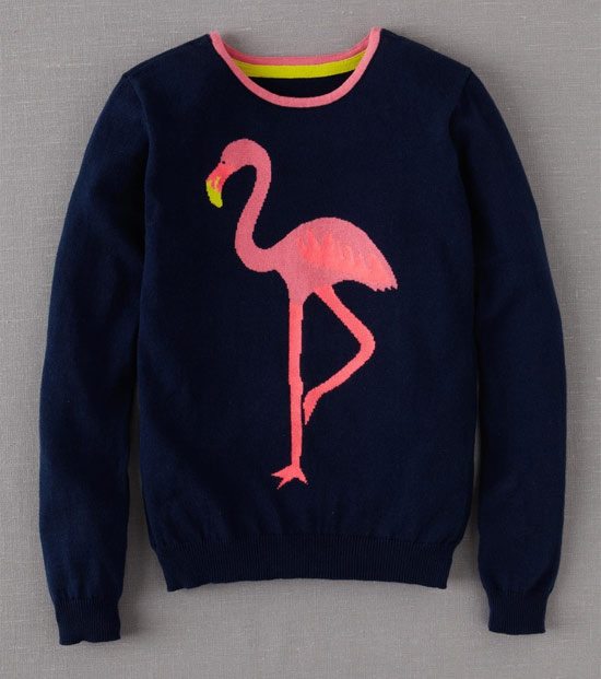 blusa de frio flamingo