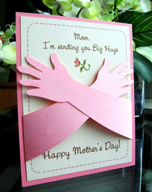 Inspiração cartão para o Dia das Mães