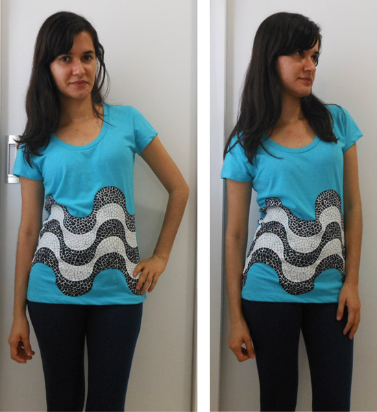 DIY Como customizar camiseta com estampa do calçadão de Copacabana