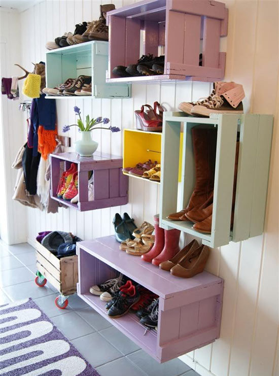 Ideias criativas para organizar sapatos