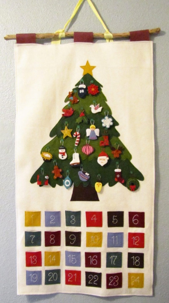 Inspiração: calendários natalinos  - Blog de customização  de roupas, moda, decoração e artesanato por Mariely Del Rey