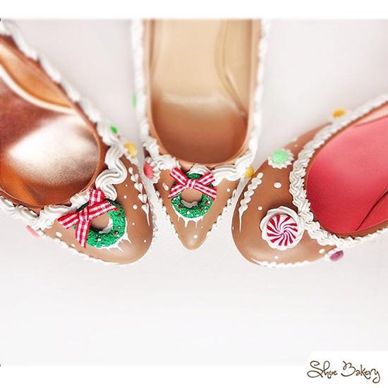 Sapatos com design de doces